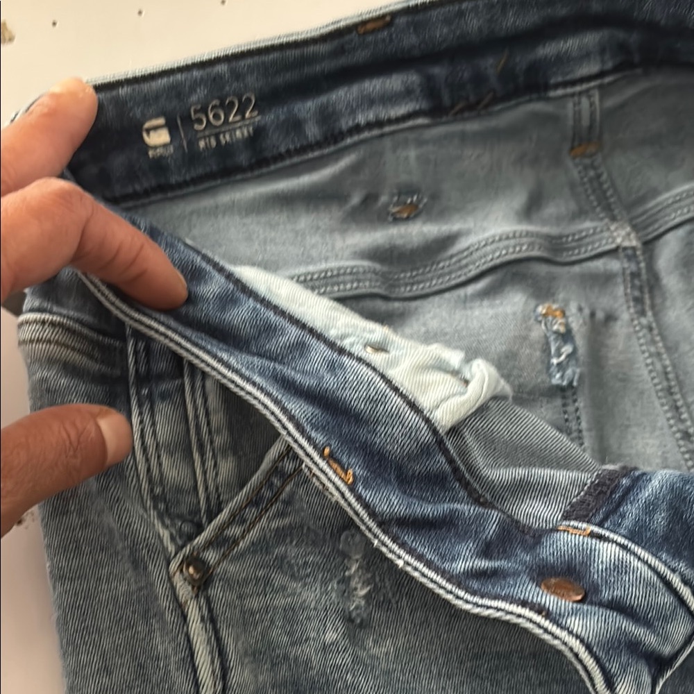 G-Star Slim Blue Jeans with Soft Worn-In Look